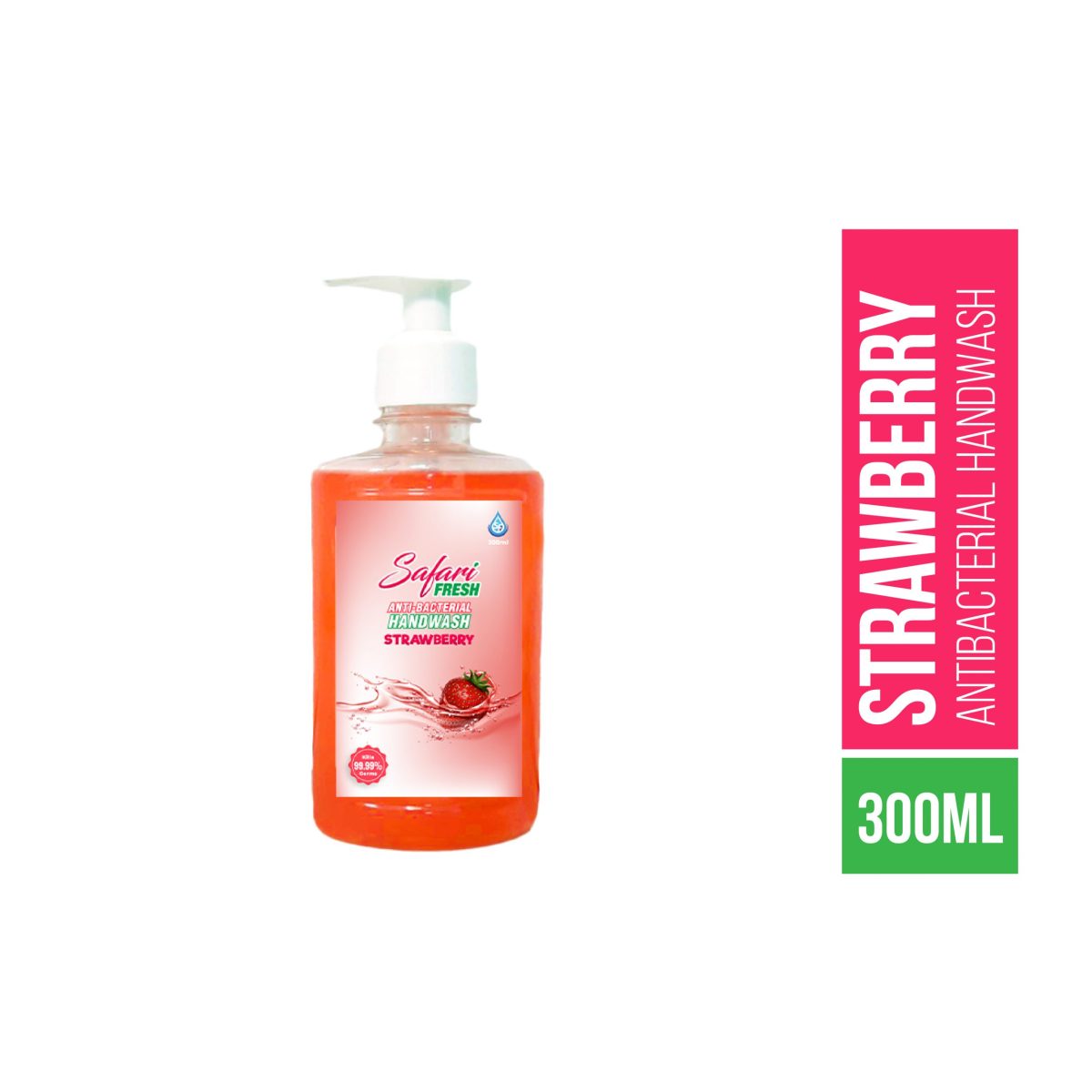 Product Strip-16 Safari Fresh Strawberry Hand Wash 300ml